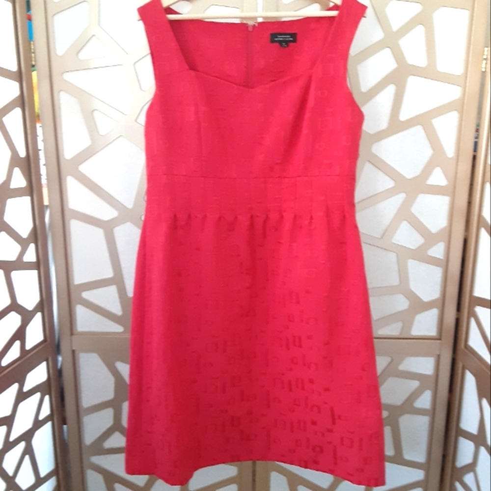 VINTAGE TAHARI Red Sweetheart Dress